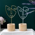 Abstract Faces Stand Yokua Nordic Abstract Face Art Candlestick Candle Stand Wrought Iron ...