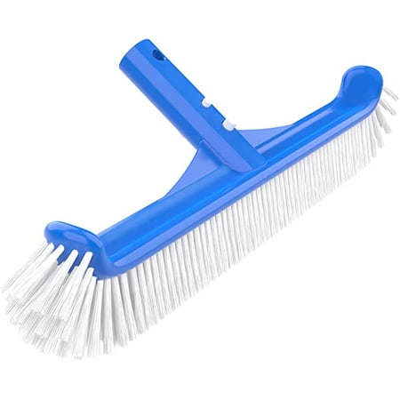 17.5 inch Pool Brh with Curved Brh  Pool Cleaning Brh for Pool Wall  Floor and Setp  EZ Clip Handle
