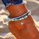 thumbnail image 2 of Boho Shell/Estrella de mar/Tortuga/Tobilleras tejidas Tobilleras con cuentas Playa Verano Pie Joyería Ajustable para mujeres y niñas JAMW Sencillez, 2 of 5