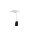 thumbnail image 3 of Pemberly Row Modern Genuine Marble & Steel Side Table in Black, 3 of 3