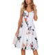thumbnail image 1 of VISgogo Vestido sin mangas de verano para mujer, estampado de flores/leopardo para adultos, cuello en V, correa de espagueti cruzada, una pieza con bolsillos VISgogo  moda, 1 of 5