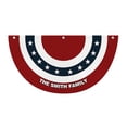 thumbnail image 4 of 2Pcs Personalized Fan Flag America's 250th Anniversary Banner 3x6 ft 1776 2026 Anniversary Bunting Outdoor Hanging Decor with Grommets for Porch Yard, Red 17.7"x35.8", 4 of 6