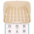 thumbnail image 4 of EeaseMX Caja de arena para conejos, inodoro para mascotas, entrenador de baño, caja de arena para animales pequeños, 4 of 7