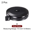 thumbnail image 3 of 2pcs Measuring Tape 1.5M/60-inch Round Retractable Tailors Tape Measure Pocket Size for Body, Fabric, Sewing and Crafts Measurements, Black, 3 of 5