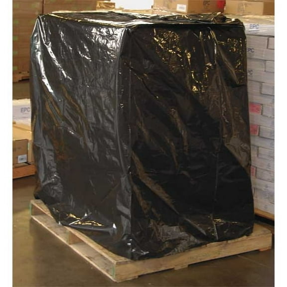 Manufacturer Varies Pallet Cover, 73 in x 51 in, 3 mil, Black, 50 PK 2EWJ5