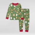 thumbnail image 3 of RUTAYY Boys Pajama Set Christmas Graphic Long Sleeve Top Full Length Pants Sleepwear, Green, 3 of 3
