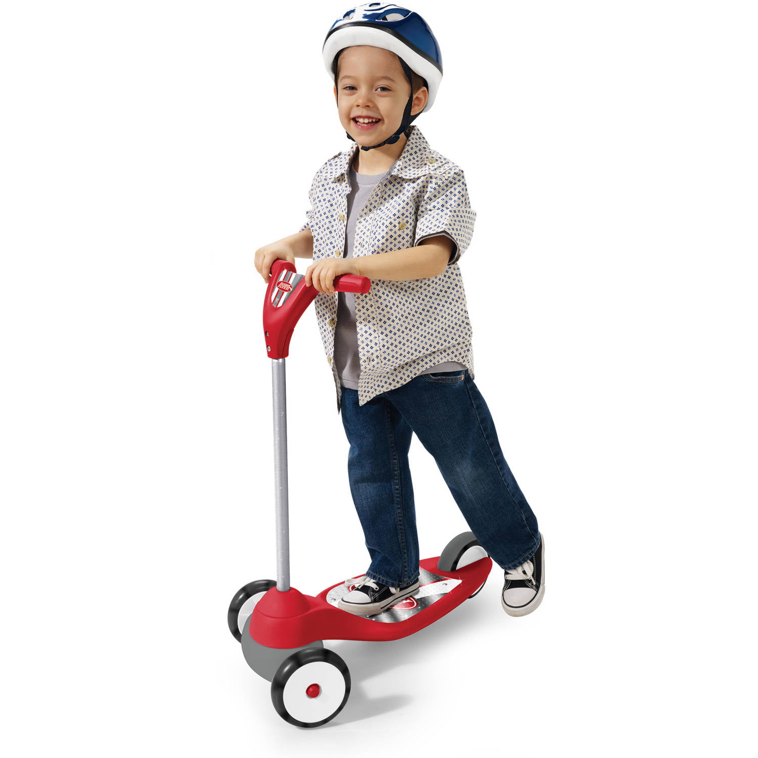child on a scooter