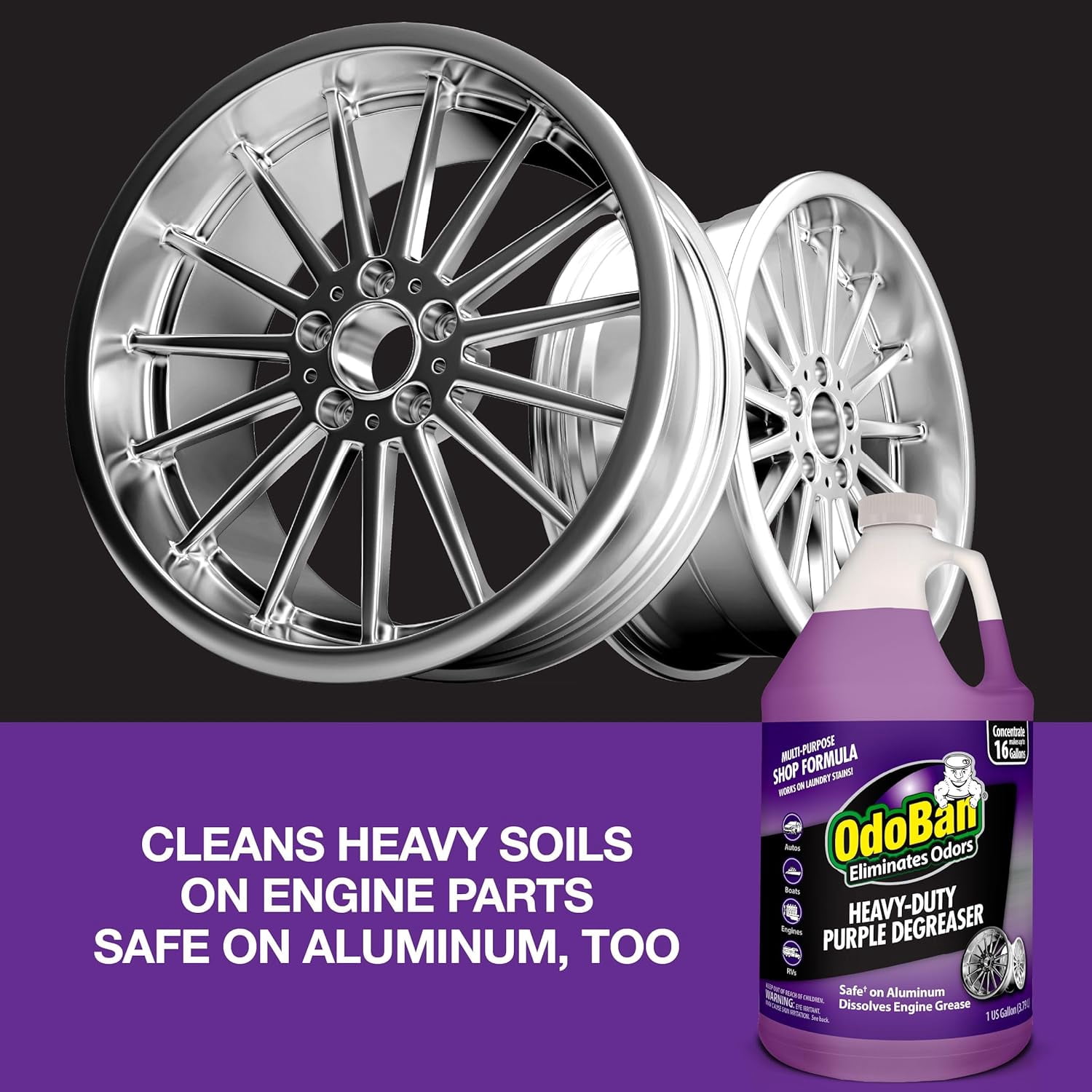 OdoBan Heavy-Duty Purple Degreaser Concentrate, 2 Gallons
