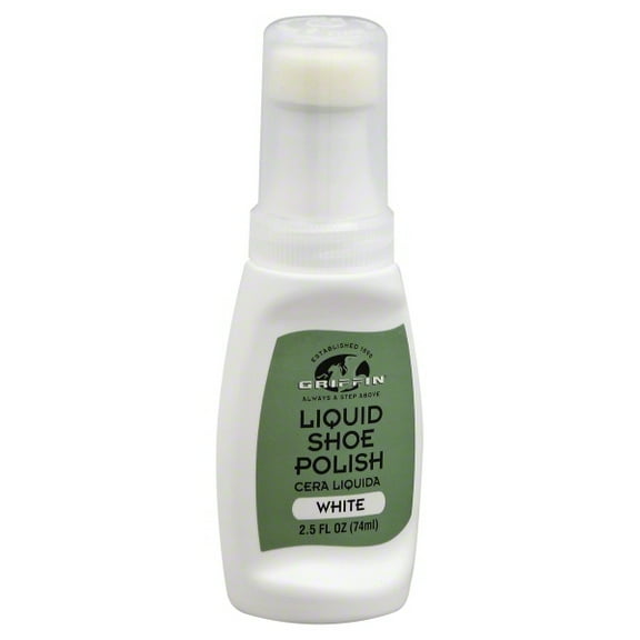 Griffin White Liquid Shoe Polish 2.5 fl oz