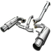 Spec-D Tuning Catback Dual Roll Tip Muffler Exhaust System Compatible with 2013-2016 Scion FR-S