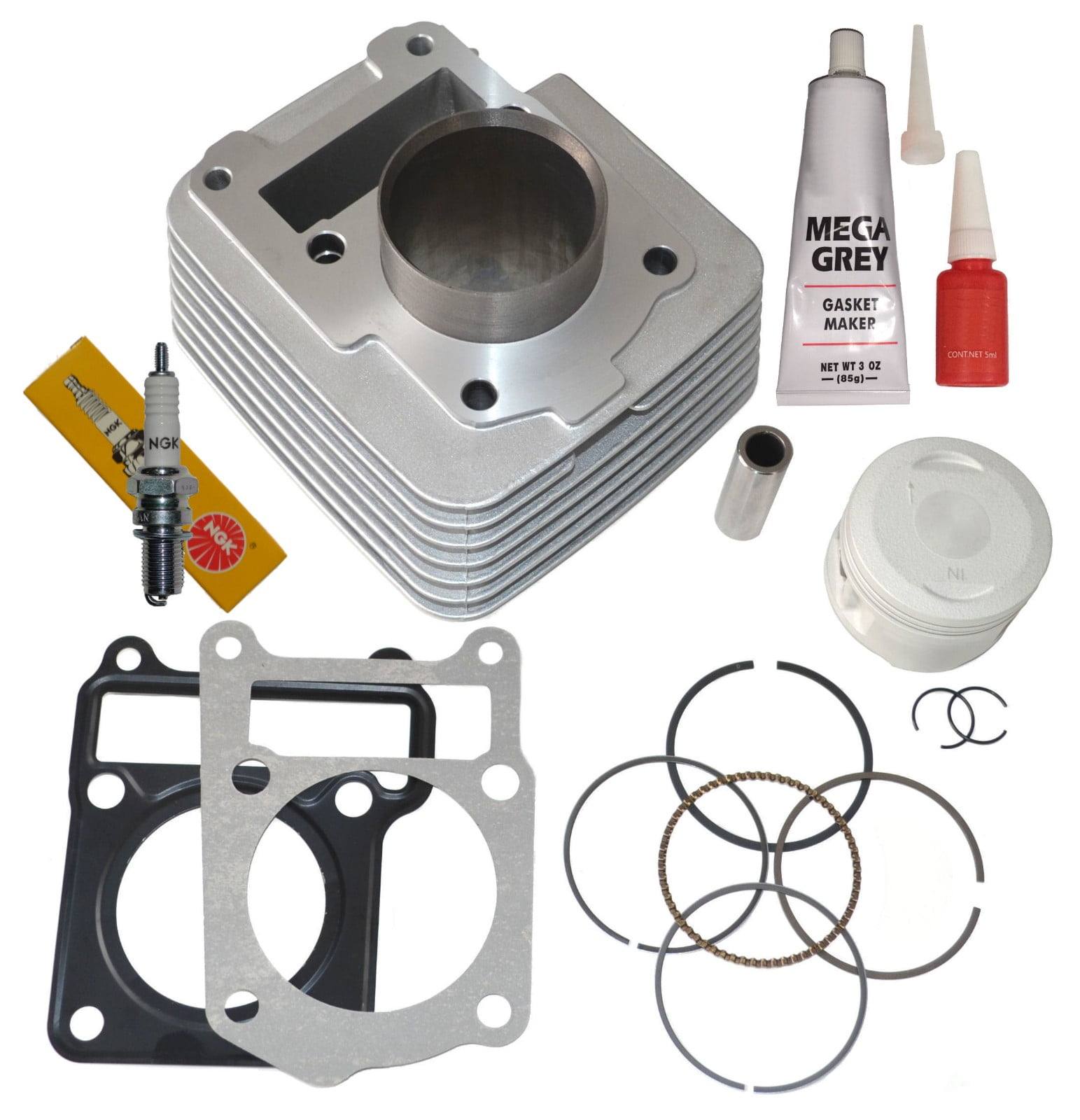 Top Notch Parts Yamaha TTR 125 Cylinder Piston Rings Top End Kit Set