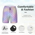 thumbnail image 3 of Fuzoiu Fish Scale1 Print Men's Swim Shorts,Quick-Dry Double-Layer Swim Trunks,Board Trunks,Beach Shorts Swimwear Bathing Suits-Large, 3 of 6