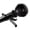 Black, variant on InStyleDesign  Jupiter 1.5" Adjustable Curtain Rod