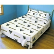 Comfy Feet WVASSQUW West Virginia Printed Sheet Set Queen - White