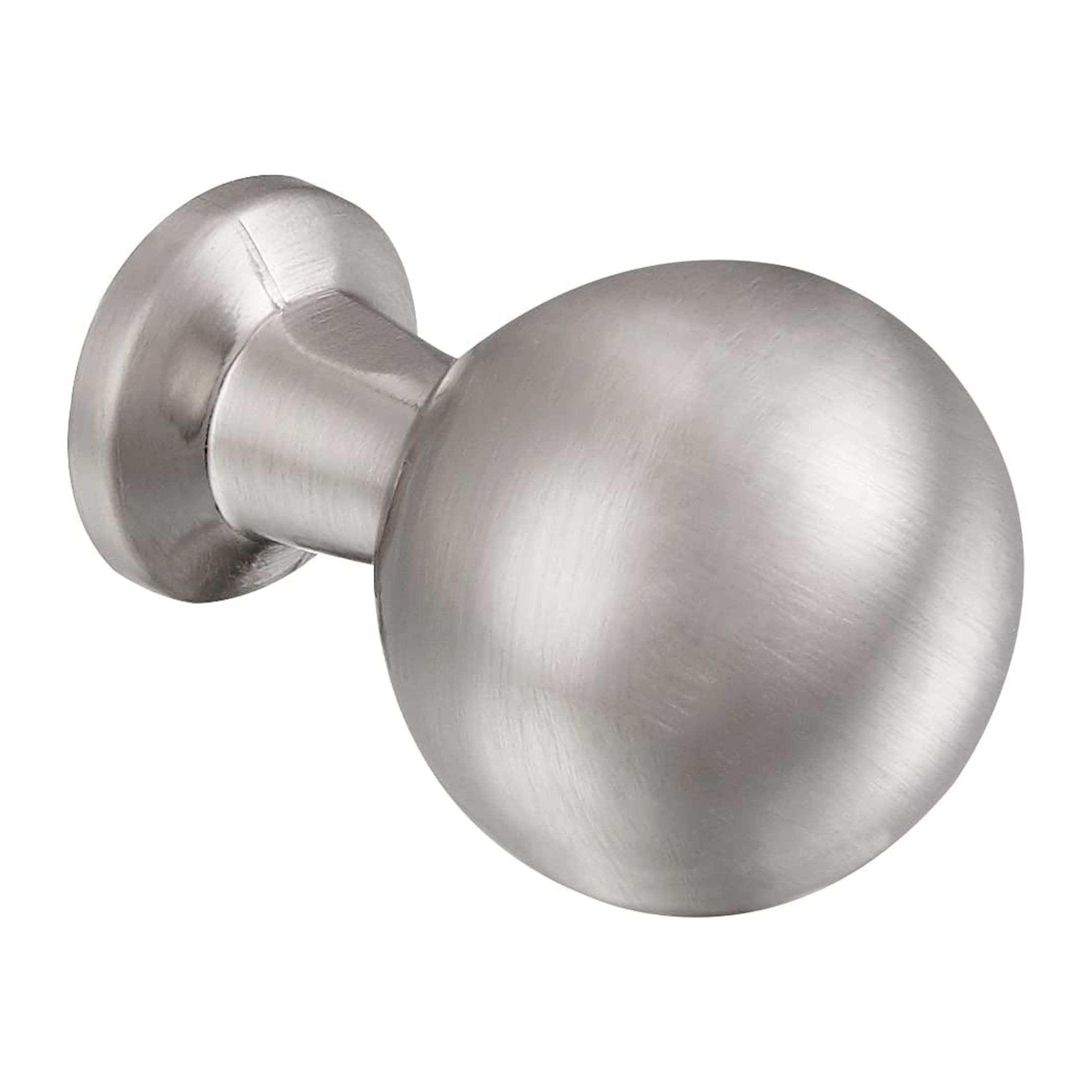 Utopia Alley 10pcs Lyon Cabinet Ring Pull Knob - Decorative Cabinet Drop Pull Knobs for Cabinets and Drawers - Vintage Cabinet Hardware with Hand Finished Brushed Nickel - Pull Knobs 0.87"