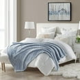 thumbnail image 1 of Swift Home Extra-Fluffy & Plush Solid Color Oversized Faux Fur Throw Blanket, 60”x70”, Soft Luxurious, Cozy & Lightweight for Home & Travel, All Seasons (Blue Frost), 1 of 9