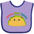 thumbnail image 3 of Inktastic Peace Love Tacos Boys or Girls Baby Bib, 3 of 4