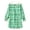 00-Green908, variant on WOYY Girls Christmas Nightgown Long Sleeve Plaid Holiday Sleep Dress for Kids, Sizes 3-14