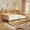 Natural, variant on Noble House Twin Size Daybed with Storage Shelves, 2 Drawers and Study Desk, Antique White