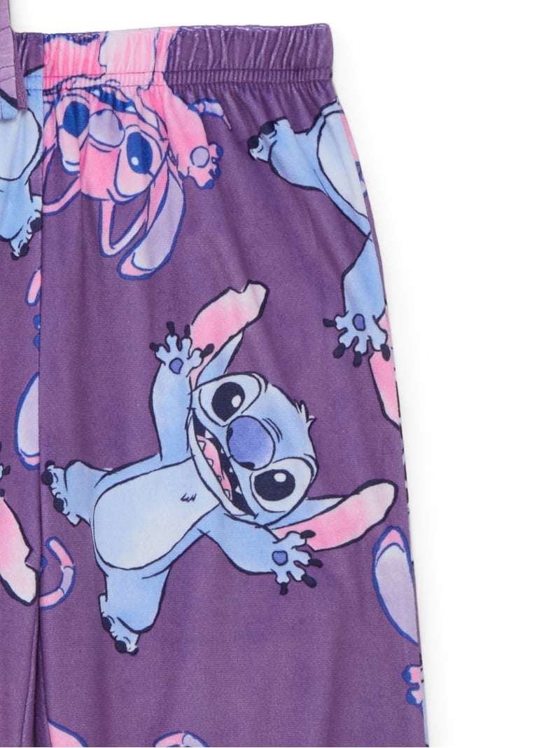 Disney Lilo and Stitch Girls Long Sleeve Top and Pants Pajama Set