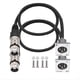 thumbnail image 1 of Cable XLR Tipo D (Paquete de 2), Conector Pasante, Conector XLR Macho A Hembra para Caja de Escenario Premium, Panel de Conexión y Montaje en Panel., 1 of 5