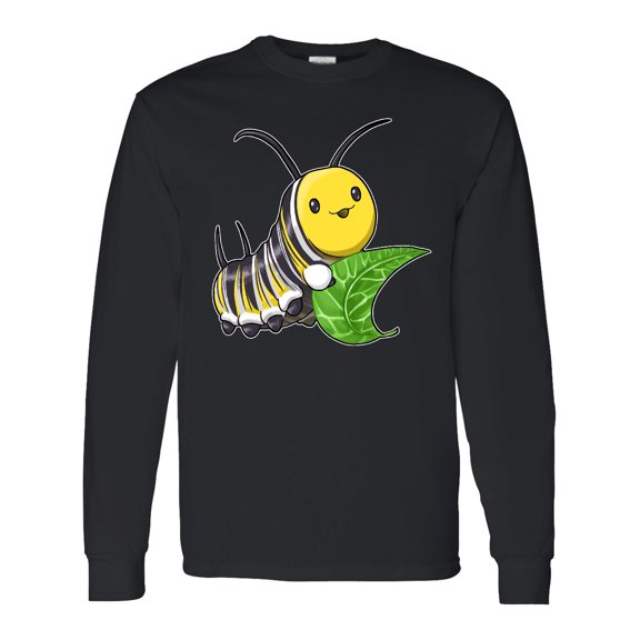 Inktastic Monarch Butterfly Caterpillar Cute Baby Insect Long Sleeve T-Shirt