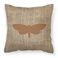thumbnail image 2 of Carolines Treasures BB1059-BL-BN-PW1818 Moth Burlap and Brown   Canvas Fabric Decorative Pillow BB1059 18H x18W, 2 of 2