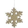 thumbnail image 1 of Vickerman 8 Pouces Ornement de Noël Flocon de Neige Pailleté Champagne, 1 of 1