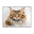 thumbnail image 2 of Burdine Cat Area Rug Washable 80 x 58 Floor Carpet Mat Non Slip for Bedroom Living Room Home Decor, 2 of 7