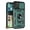 Green, variant on For Apple iPhone 16 Pro (6.3") Built in Sliding Camera Lens Protection & Finger Ring Stand Holder Hybrid PC Shockproof Phone Case Cover by Xpression - Black