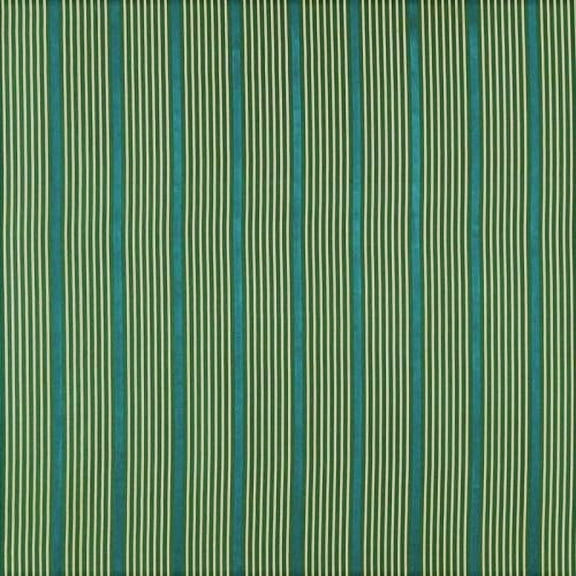 Yard Fabric Robert Allen Beacon Hill Kelly Stripe Emerald 100% Silk Drapery ZJ17