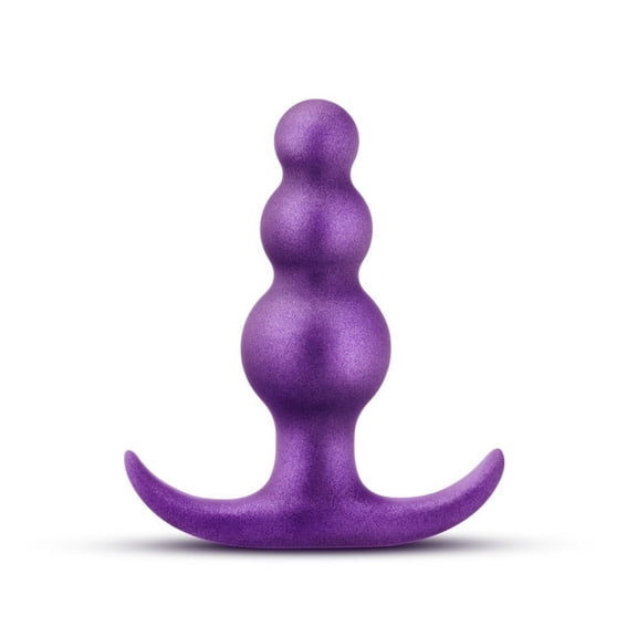 Eden Anal Adventures Matrix - Silicone Supernova Plug, Progressive Beads, Iridescent Finish, Purple