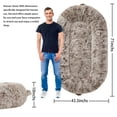 thumbnail image 3 of Human Sized Dog Bed for Adult People,71"x43.3"x10" Large Dog Bed for Men and Women, Washable Giant Dog Bed for Pets and Kids,Anti Slip Human Dog Bed with Storage Pocket, 3 of 8