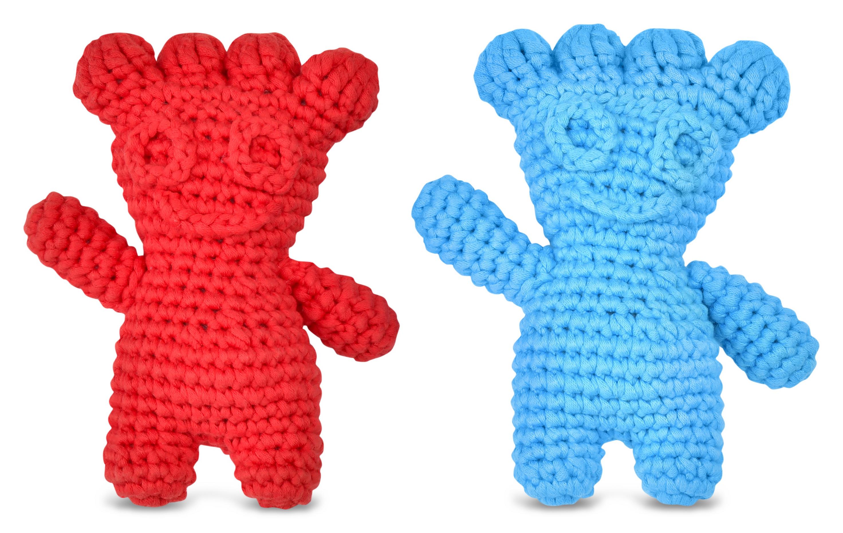 Sour Patch Kids Crochet Kit for Beginners, DIY Craft Kit with Yarn, Crochet Hook & Instructions, Make Your Own Candy Plush Toy