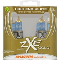 Sylvania H13 SilverStar zXe Gold Halogen Headlight Bulb, Pack of 2.