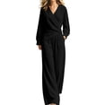thumbnail image 2 of QSXADF Fall 2 Piece Sweatsuits Women Casual Tracksuit Set Puff Sleeve Long Sleeve Top Pants Set Fashion Casual Daily Women Fall Winter Outfits, 2 of 5