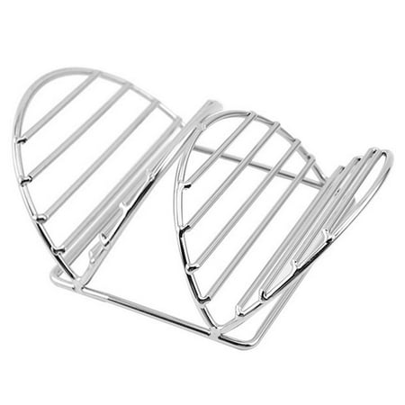 

Taco Holders | V Shaped Stainless Steel Taco Stand Rack Tray Style | Taco Holder Shells Stand Oven Holds Tacos Each Safe for Baking Dishwasher And Grill Safe