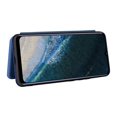 thumbnail image 3 of Compatible With Oukitel C25 Carbon Fiber Pattern Premium Flip Case With Card Holder Magnetic Closure, 3 of 5