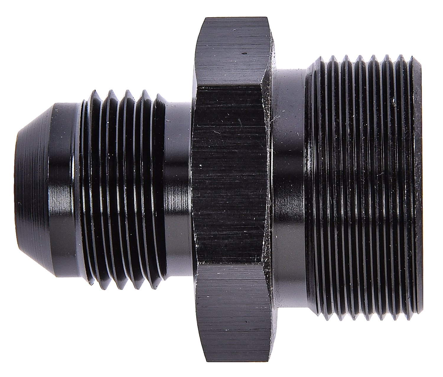 JEGS 110508 Carburetor Fuel Inlet AN Fitting 8 AN to 1 in.20 [Black