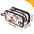 thumbnail image 4 of FORMRS Pencil Case with 3 Compartments Zipper Pouch, Elementary School Level and up, Rainbow Stars Pattern, 4 of 8