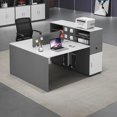 thumbnail image 3 of Studying Conference Office Desks Wooden I Shaped Bureau Drawers Office Desks Standing Executive Scrivania Con Cassetti Furniture My Lux Decor Round, 3 of 22