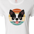 thumbnail image 4 of Inktastic Boston Terrier Dog Retro Sunset Women's T-Shirt, 4 of 5
