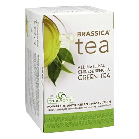 Brassica - All Natural Chinese Sencha Green Tea with truebroc - 16 Tea (Best Chinese Tea For Health)