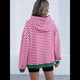 thumbnail image 5 of Sudadera con Capucha A Rayas para Mujer, Estilo Adolescente, para Otoño. Rosa Roja M, 5 of 10