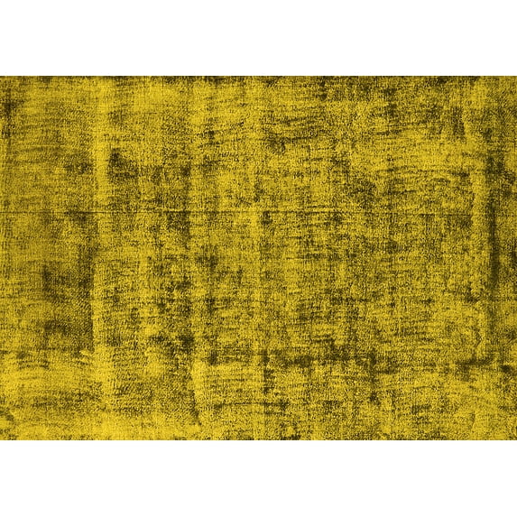 Ahgly Company Indoor Rectangle Oriental Yellow Industrial Area Rugs, 3' x 5'