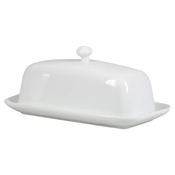 BIA Cordon Bleu Covered Butter Dish with Knob Lid, White