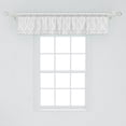 thumbnail image 2 of Ambesonne Abstract Valance Pack of 2, Soft Grey Ogee Design Art, 54"X12", Pale Grey and White, 2 of 2