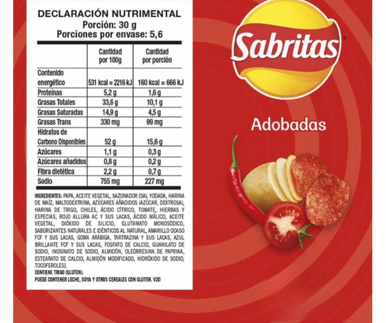 Sabritas Mexican Chips Variety Pack