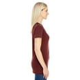 thumbnail image 3 of Ladies' Cross Dye Short-Sleeve V-Neck T-Shirt - BLACK CHERRY - L, 3 of 3