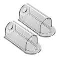 thumbnail image 2 of MOVTOTOP Toothbrush Holder Set of 2 Wall Mounted Punch Free Shelf for Home Use Transparent Plastic, 2 of 8